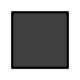 Groot zwart vierkant - OpenMoji