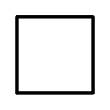 Groot wit vierkant - OpenMoji