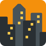 Stad bij schemering - Twitter / X