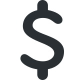 Vetgedrukt dollarteken - Twitter / X