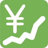 Stijgende grafiek met yenteken - Twitter / X