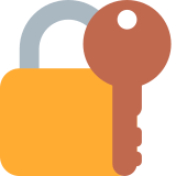 Gesloten slot met sleutel - Twitter / X