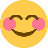 Lachend gezicht met lachende ogen - Twitter / X