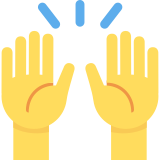 Juichend omhooggestoken handen - Twitter / X