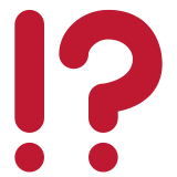 Uitroepteken en vraagteken - Twitter / X