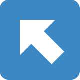 Pijl linksomhoog - Twitter / X