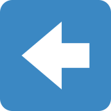 Pijl naar links - Twitter / X