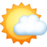 Zon achter kleine wolk - Facebook