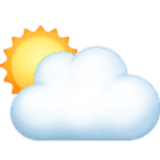 Zon achter grote wolk - Facebook