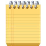 Schrijfblok met spiraal - Facebook