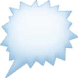 Boze spraakballon naar rechts - Facebook