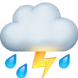 Wolk met bliksem en regen - Facebook