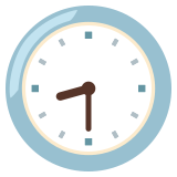 Half negen - Noto Color Emoji