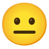 Neutraal gezicht - Noto Color Emoji