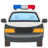 Naderende politieauto - Noto Color Emoji
