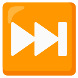 Knop voor volgende nummer - Noto Color Emoji