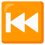 Knop voor vorige nummer - Noto Color Emoji