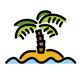 Onbewoond eiland - OpenMoji