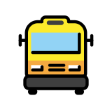 Naderende bus - OpenMoji