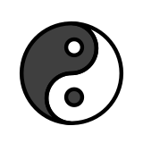 Yin en yang - OpenMoji