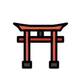 Shinto-tempel - OpenMoji