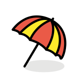 Strandparasol - OpenMoji