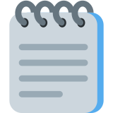 Schrijfblok met spiraal - Twitter / X