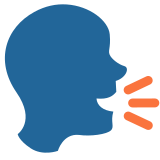 Silhouet van sprekend hoofd - Twitter / X