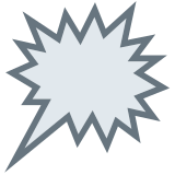 Boze spraakballon naar rechts - Twitter / X