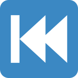 Knop voor vorige nummer - Twitter / X