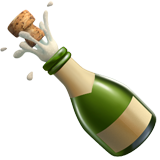 Champagnefles emoji