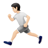 hardloper: lichte huidskleur