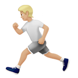 hardloper: lichtgetinte huidskleur