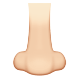 neus: lichte huidskleur