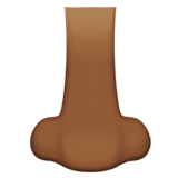 neus: donkergetinte huidskleur