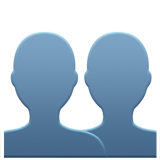 Silhouet twee hoofden