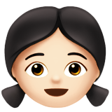 meisje: lichte huidskleur