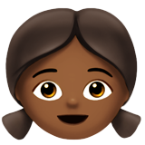 meisje: donkergetinte huidskleur
