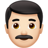 man: lichte huidskleur