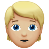 persoon met blond haar: lichtgetinte huidskleur