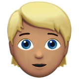 persoon met blond haar: getinte huidskleur