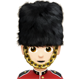 wachter: lichte huidskleur