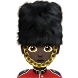 wachter: donkere huidskleur