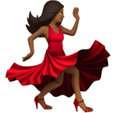 dansende vrouw: donkergetinte huidskleur