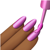 nagellak: donkergetinte huidskleur