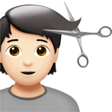 persoon die wordt geknipt: lichte huidskleur