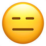 Emoji met uitdrukkingsloos gezicht