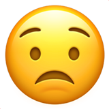 Bezorgde emoji