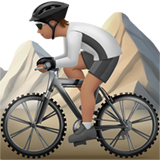 persoon op mountainbike: getinte huidskleur