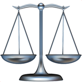 Weegschaal emoji Whatsapp